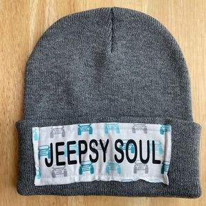Gray Jeep beanie
